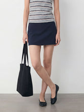 High-Rise A-Line Mini Skirt