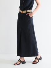 Lyocell A-Line Midi Skirt