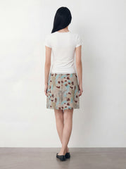 Lace-Trimmed Capsleeve Top