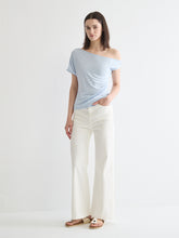 Ruched Boat Neck Top