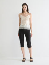 Lace-Trimmed Suede Camisole Top