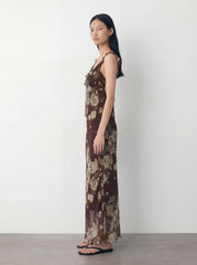 Floral Sleeveless Maxi Dress