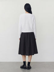 Drawstring Midi Skirt