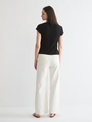 Mid-Rise Wide-Leg Jeans