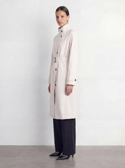 Belted Long Trench Coat