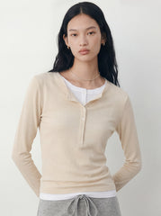 Double-Layer Cotton Longsleeve