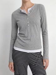 Double-Layer Cotton Longsleeve