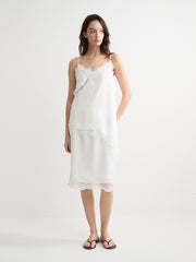 Lace-Trimmed Asymmetric Camisole Top