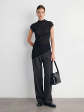 Sleeveless Mockneck Top