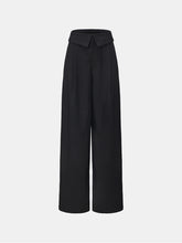 Foldover Waistband High-Rise Straight Leg Pant