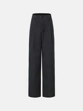 Pinstripe High-Rise Straight Leg Pant