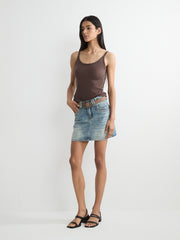 Denim Mini Skirt