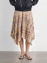 Checked Midi Skirt