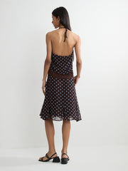 Polka Dot Midi Skirt