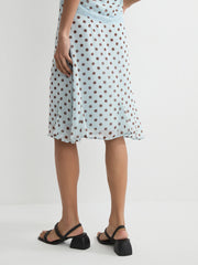 Polka Dot Midi Skirt