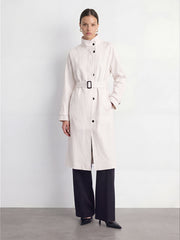 Belted Long Trench Coat