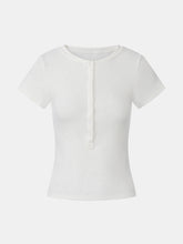 Ribbed Cotton T-Shirt