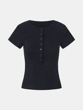 Ribbed Cotton T-Shirt