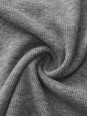 Ribbed Cotton Scoopneck T-Shirt