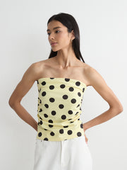 Polka Dot Bandeau Top