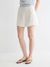 High-Rise Linen Blend Short