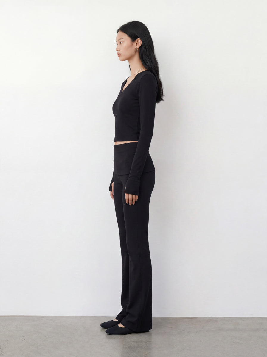 V-Neck Sports Casual Top