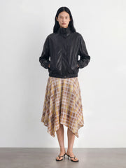 Checked Midi Skirt