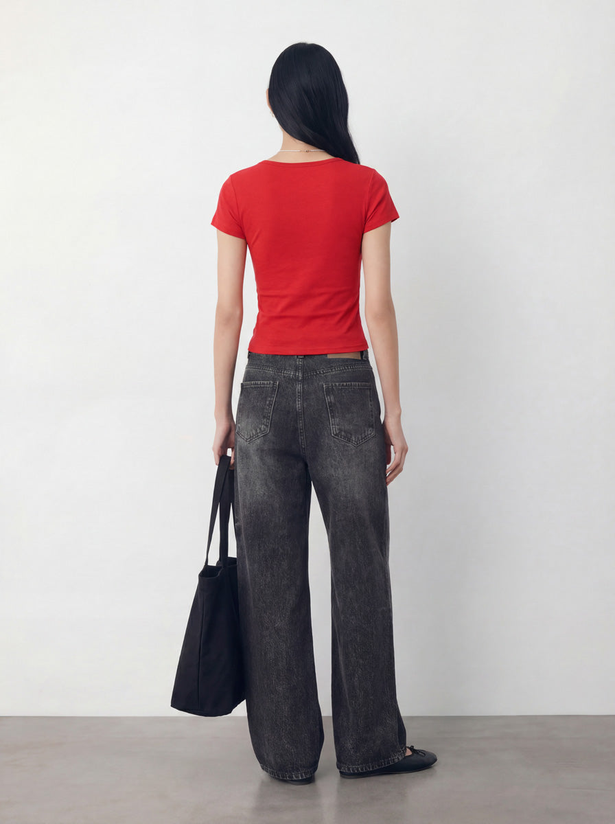 V-Neck Jersey T-Shirt