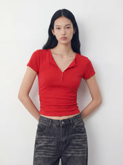 V-Neck Jersey T-Shirt