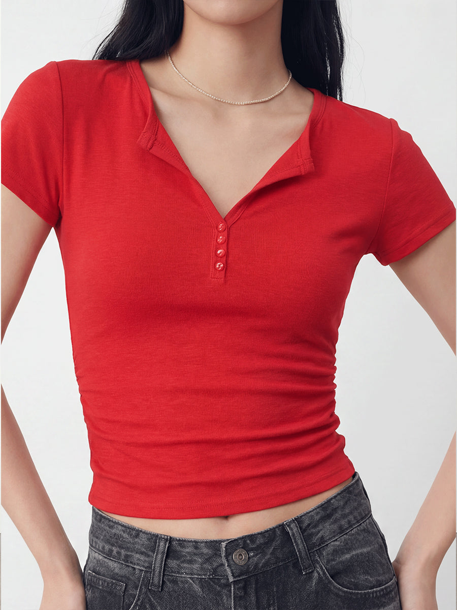 V-Neck Jersey T-Shirt