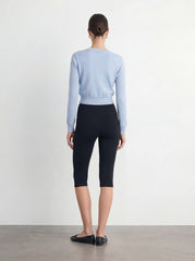 Cropped Crewneck Cardigan