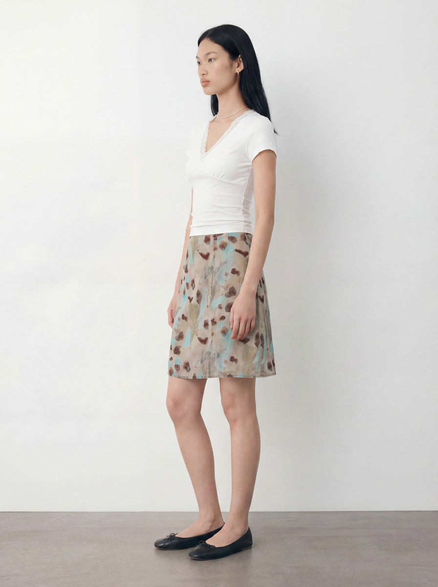 Knee-Length Slip Skirt