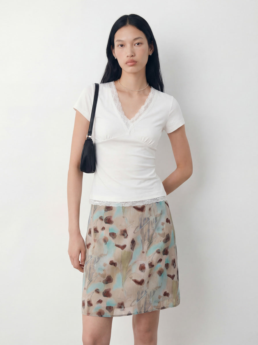Knee-Length Slip Skirt