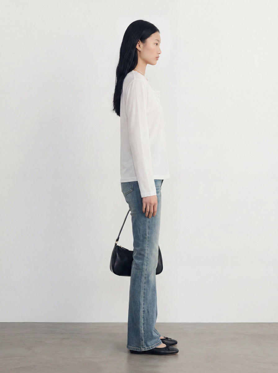 Lace-Trimmed Top