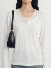 Lace-Trimmed Top