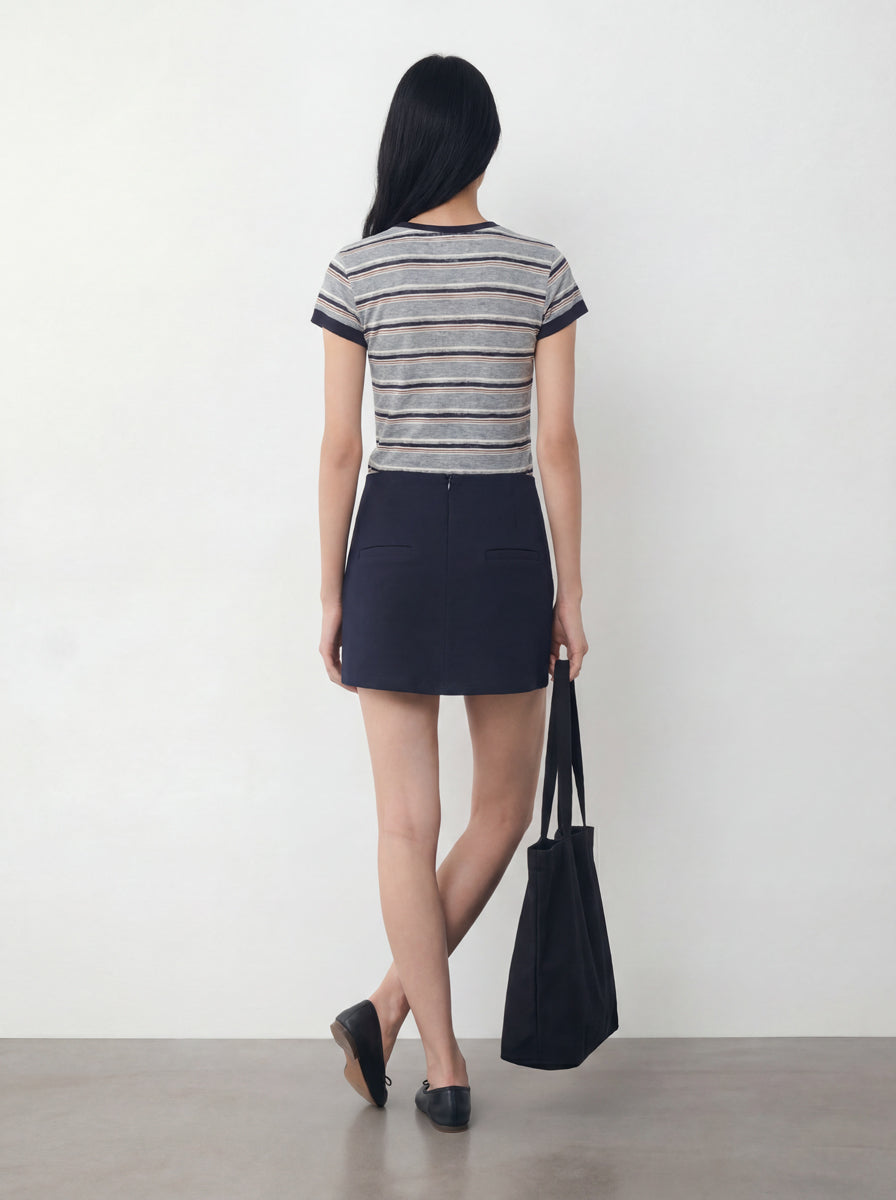 Striped Crewneck T-Shirt