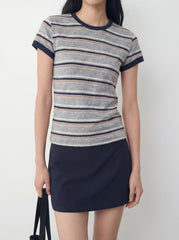 Striped Crewneck T-Shirt