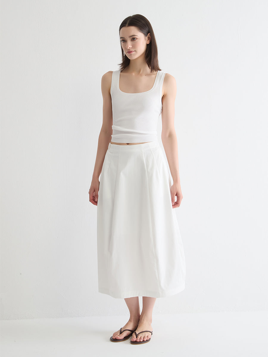 Classic A-Line Midi Skirt