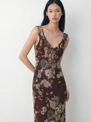 Floral Sleeveless Maxi Dress