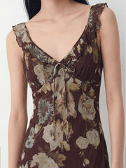 Floral Sleeveless Maxi Dress