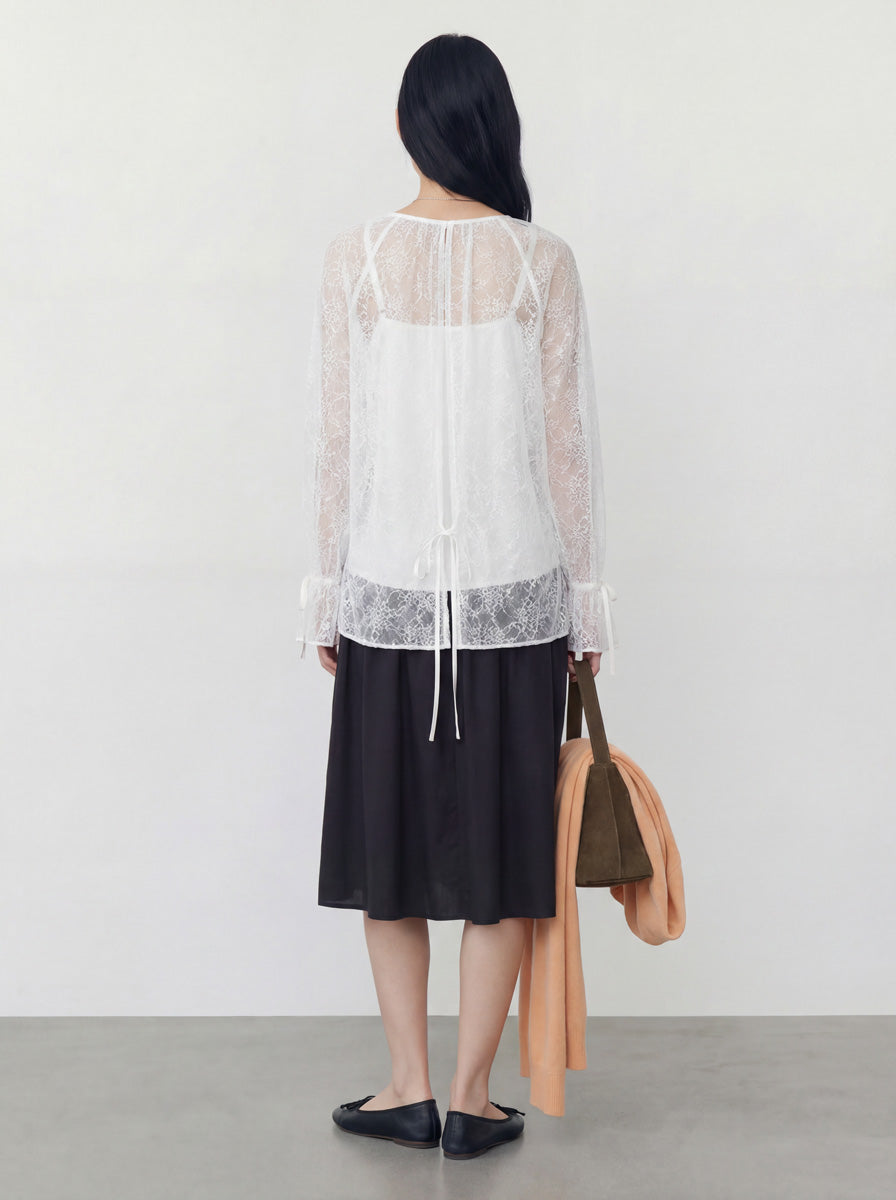Lace V-Neck Top