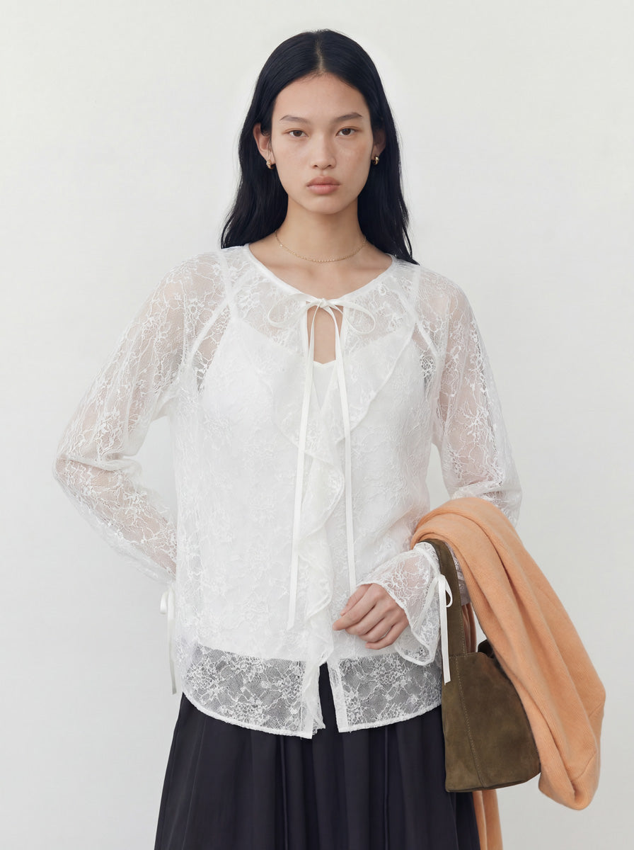 Lace V-Neck Top