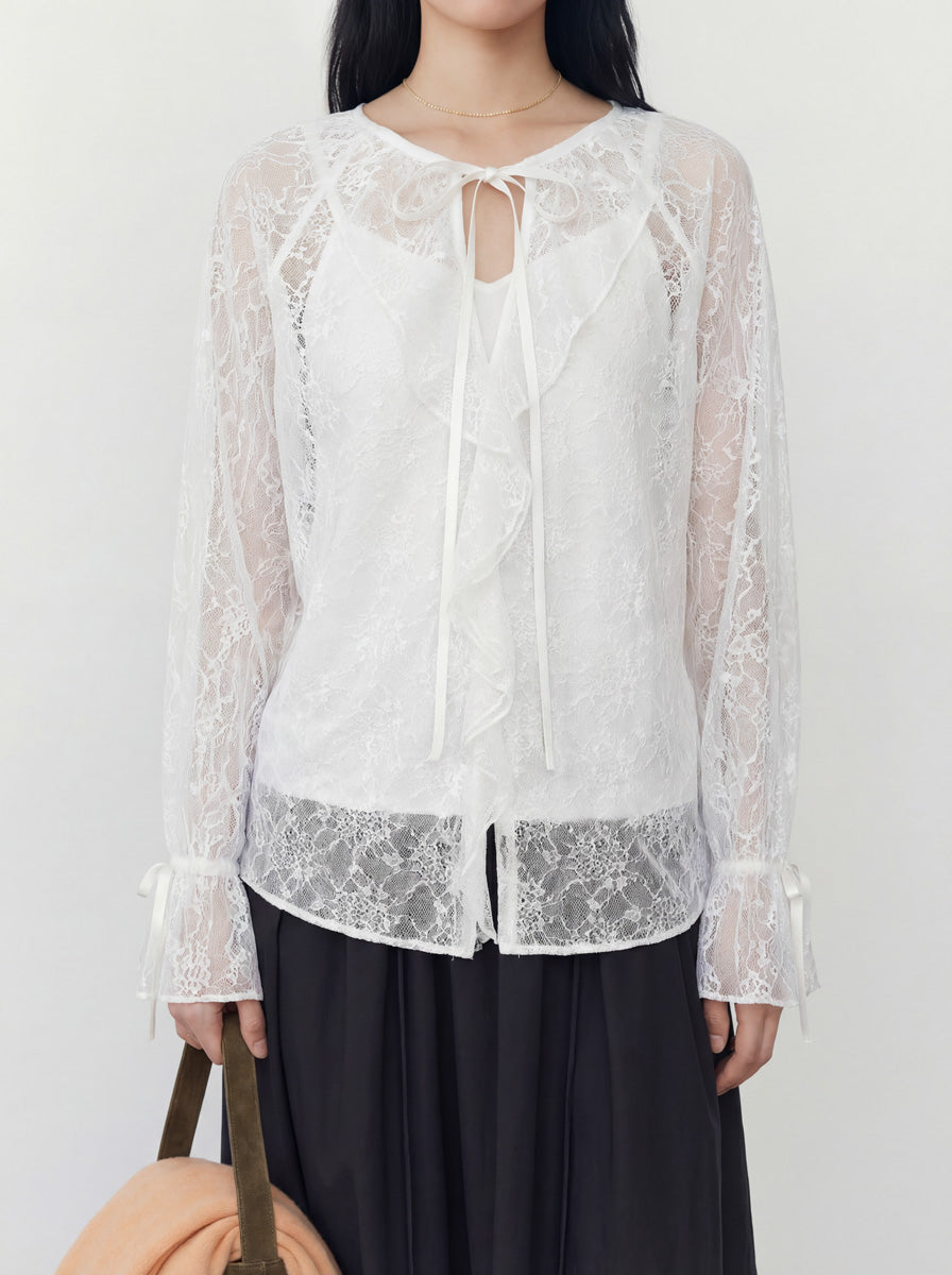 Lace V-Neck Top
