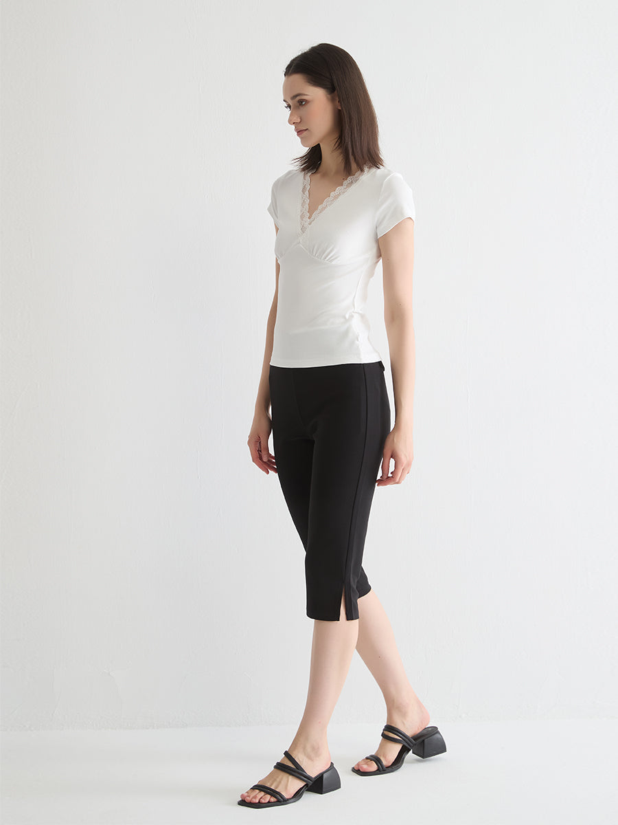 High-Rise Capri Pant