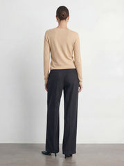 Wrap-Front Ribbed Top