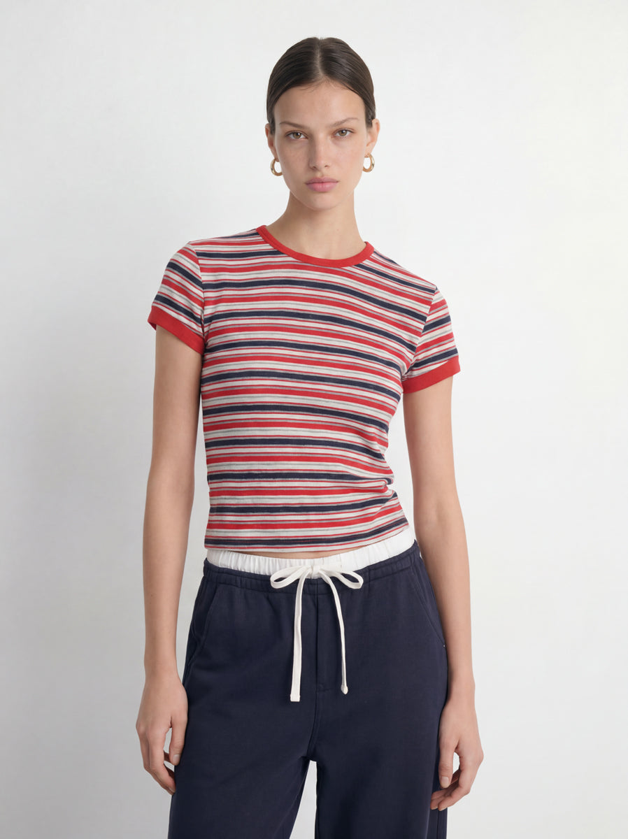 Striped Crewneck T-Shirt