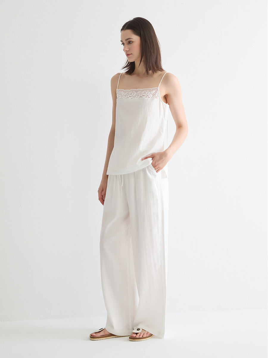 Crochet Trim Cami Top