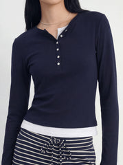 Double-Layer Cotton Longsleeve