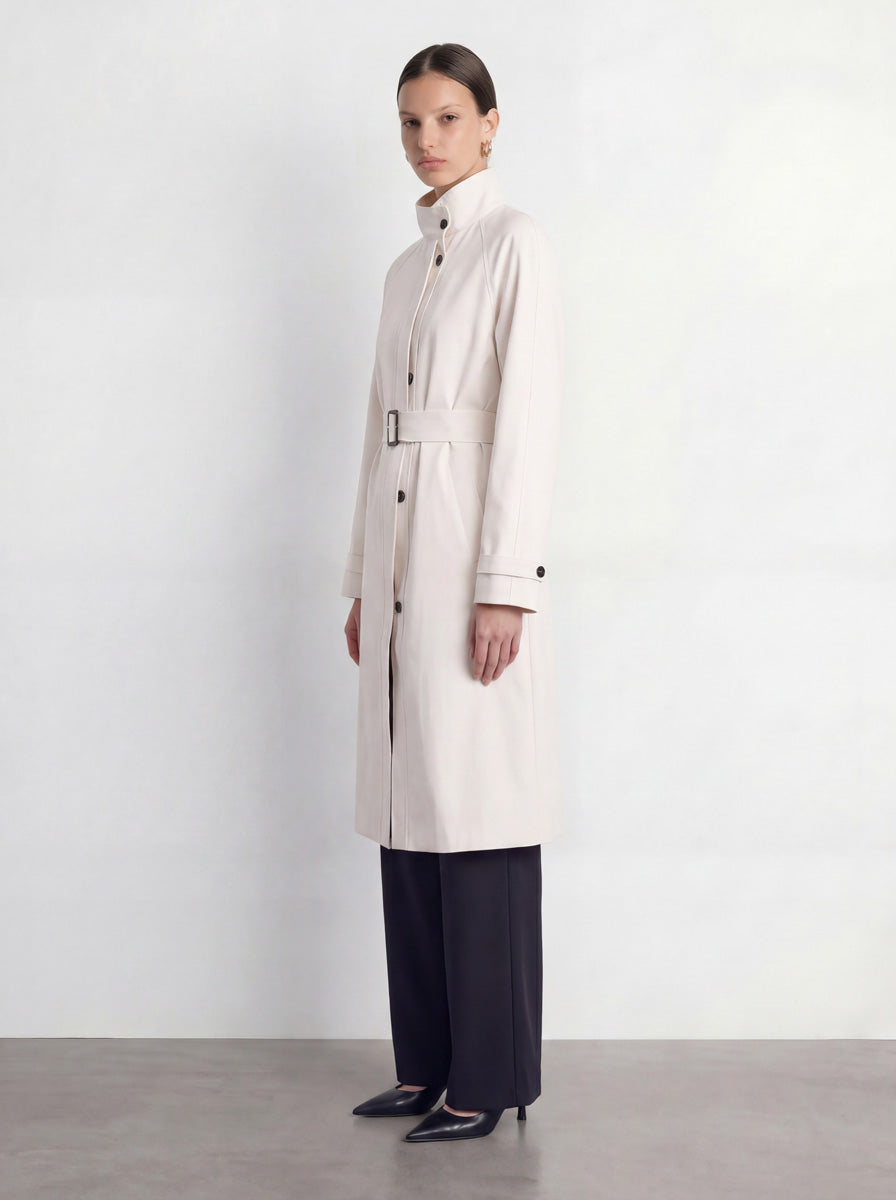 Belted Long Trench Coat