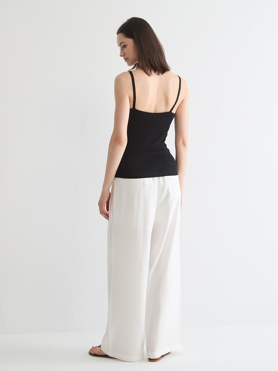 Ribbed Knit Camisole Top